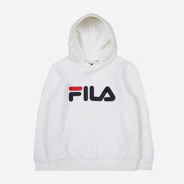 Fila Mikiny Detske Biele - Uno L/S Vypredaj - Slovakia 26451-LGZF